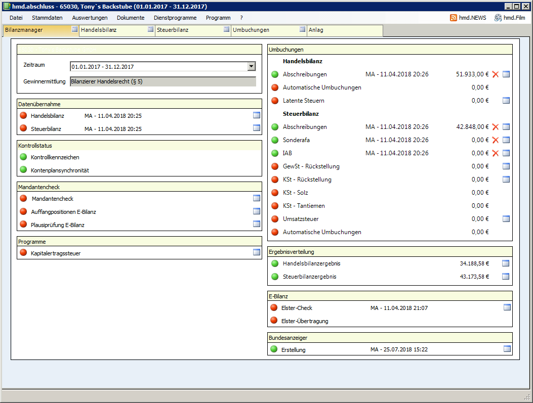 Rechnungswesen f�r Steuerberater - Rechnungswesen - Jahresabschluss - Digitaler Finanzbericht - �bersicht