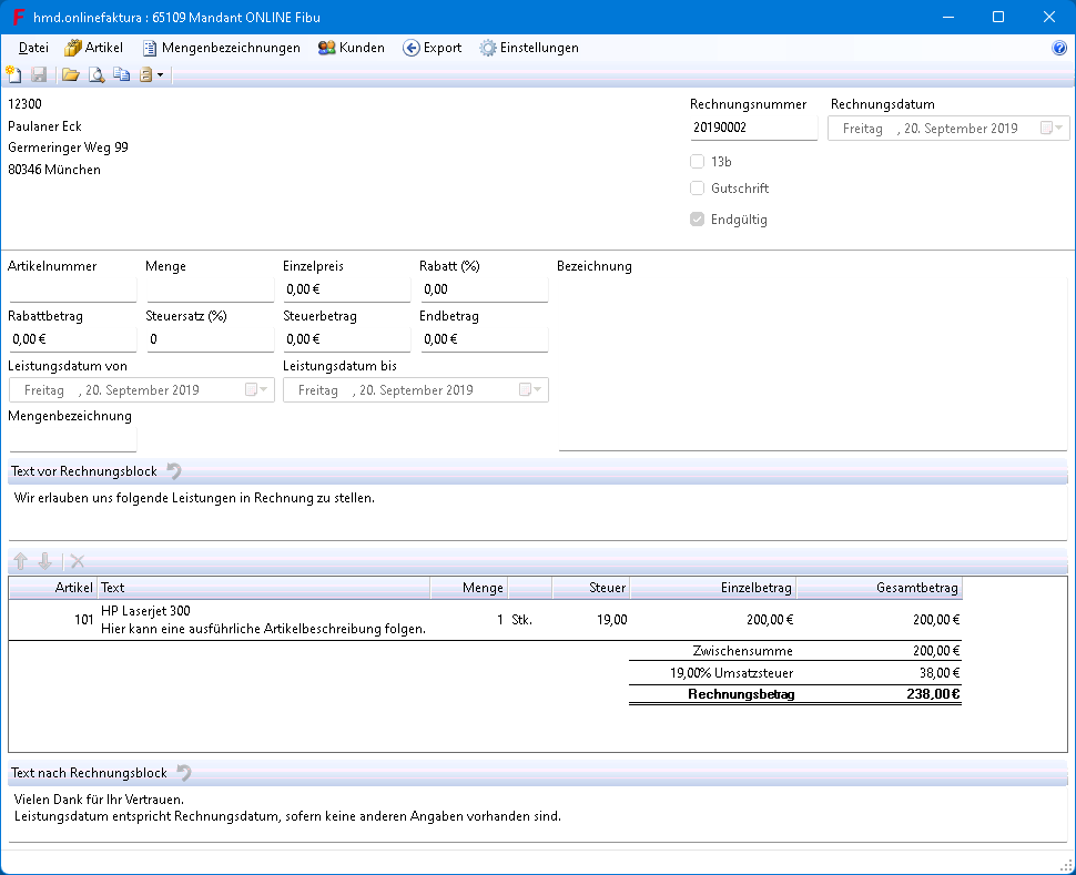 Onlinel�sung f�r Unternehmen - Rechnungswesen - Onlinefaktura - Fernzugriff