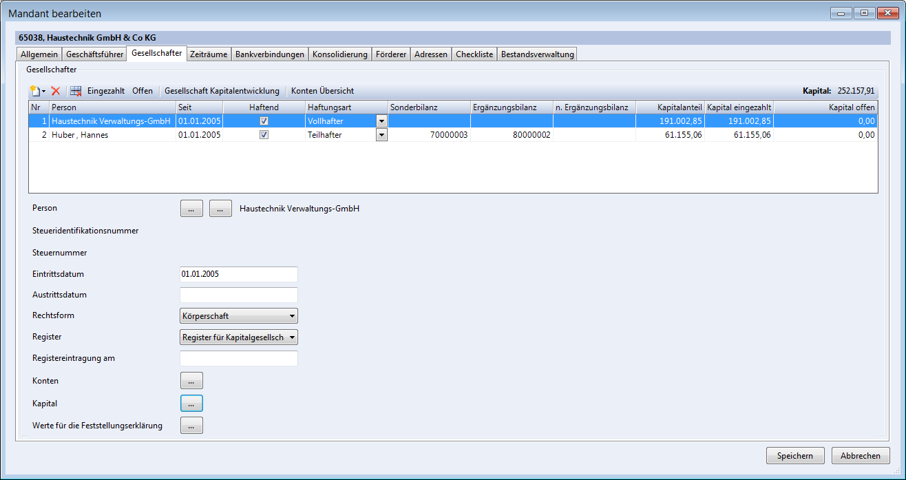 Rechnungswesen f�r Unternehmen - Rechnungswesen - Jahresabschluss - Gesellschafterverwaltung - �bersicht