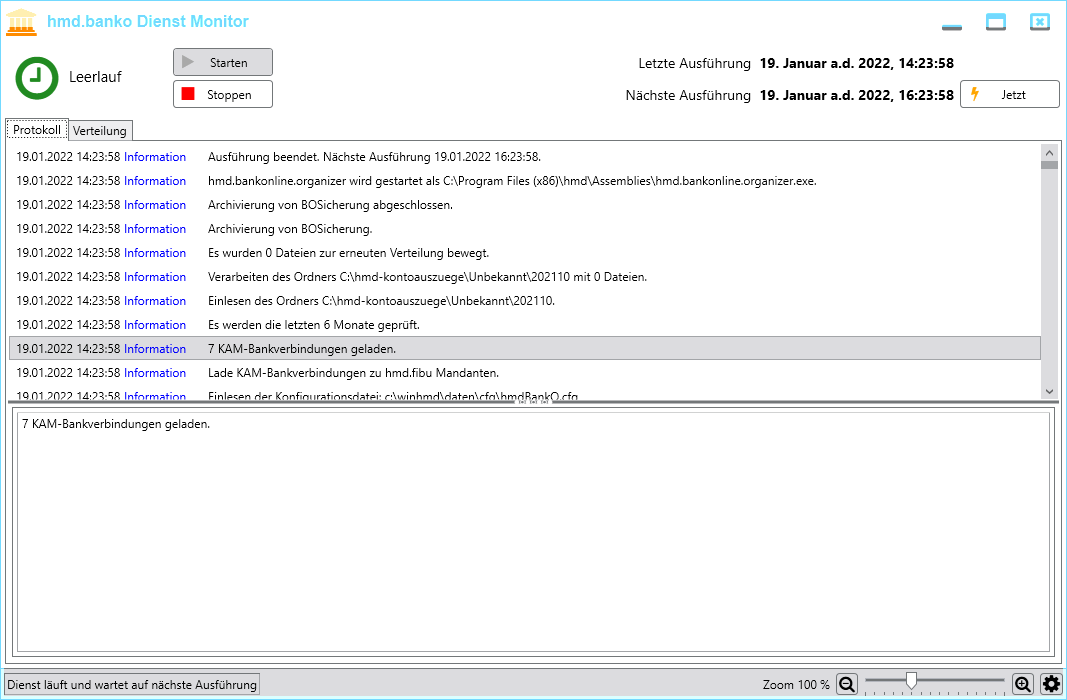 Rechnungswesen f�r Unternehmen - Finanzbuchhaltung - Abruf Kontodaten