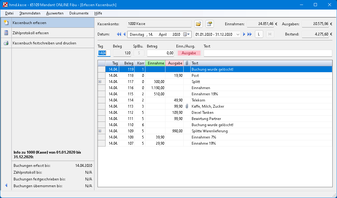 Onlinel�sung f�r Unternehmen - Rechnungswesen - Onlinekasse - Fernzugriff